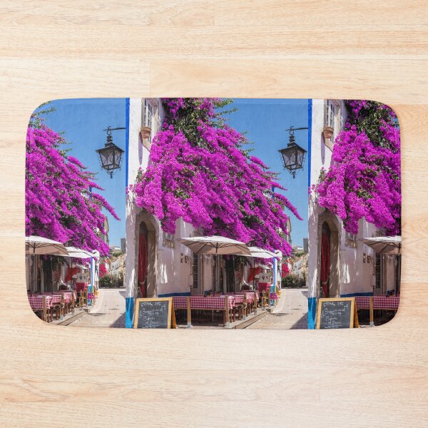 Item preview, Óbidos Village Restaraunt Framed In Bougainvillea designed and sold by PsychoAlien.com.