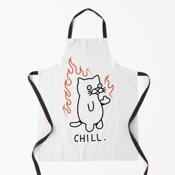 Item preview, Silly Chill Cat on Fire designed and sold by Renlexd.