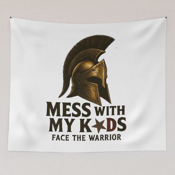 Item preview, Mess With My Kids – Warrior Dad Protective Design designed and sold by JenniferCreaArte .