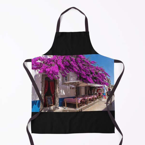Item preview, Óbidos Village Cafe Framed In Bougainvillea designed and sold by PsychoAlien.com.