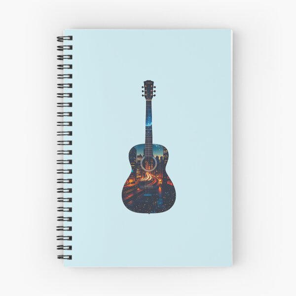 Item preview, Guitar Skyline – Double Exposure Cityscape designed and sold by Dino-Lune.