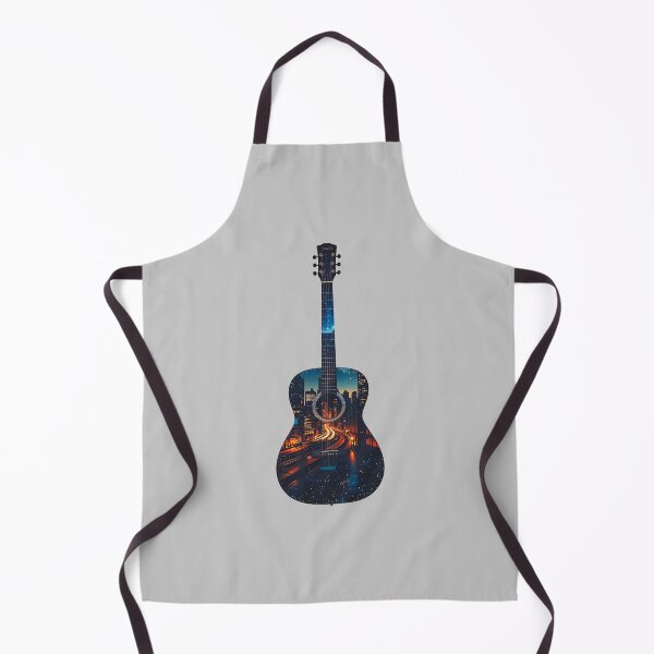 Item preview, Guitar Skyline – Double Exposure Cityscape designed and sold by Dino-Lune.