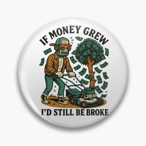 Item preview, Still Broke – Funny Money Tree Retro Art designed and sold by JenniferCreaArte .
