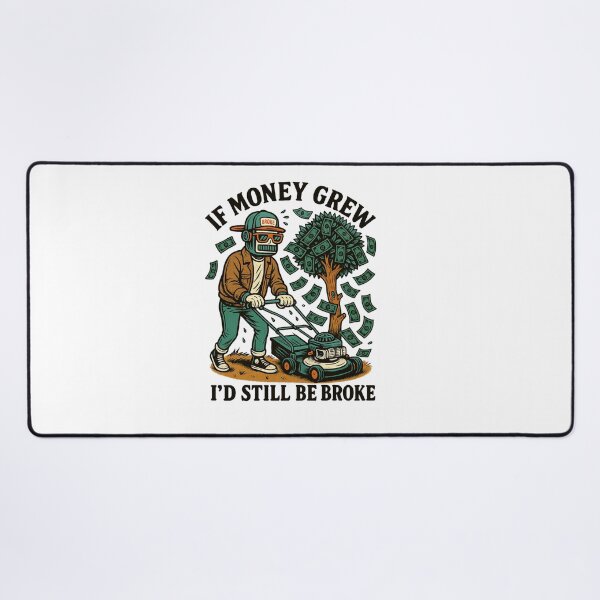 Item preview, Still Broke – Funny Money Tree Retro Art designed and sold by JenniferCreaArte .