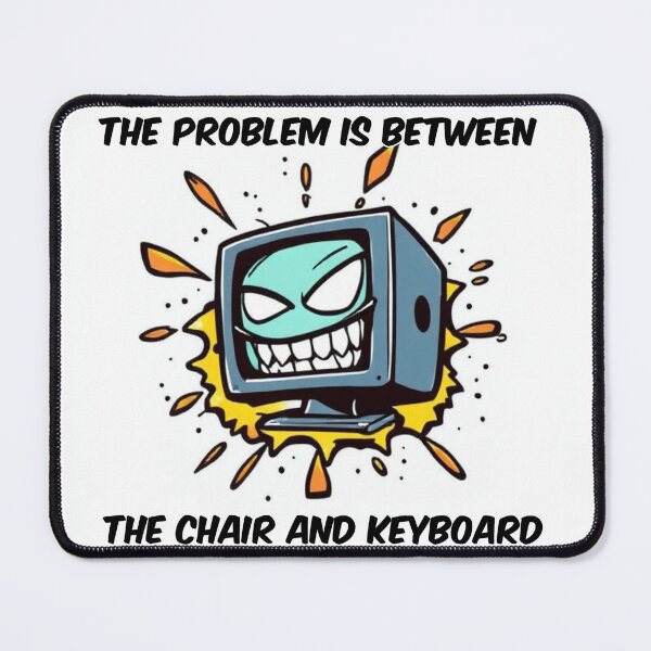 Item preview, The problem is between the chair and keyboard designed and sold by CtrlAltFrust8.