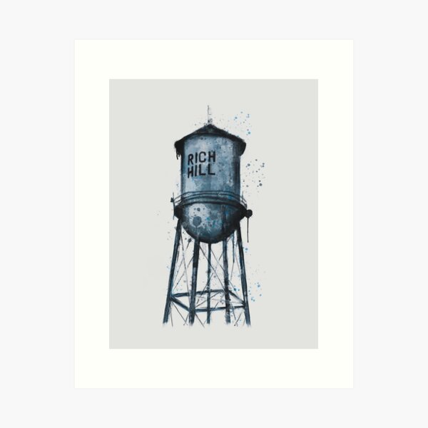 Aperçu de l'œuvre Château d'eau de Rich Hill, Missouri créée et vendue par TrinityJeanDESIGNS.
