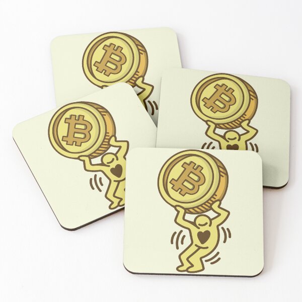 Item preview, Artistic Bitcoin Expression : HeartCoin Bitcoin Investment Vibes designed and sold by ImaginarStore.
