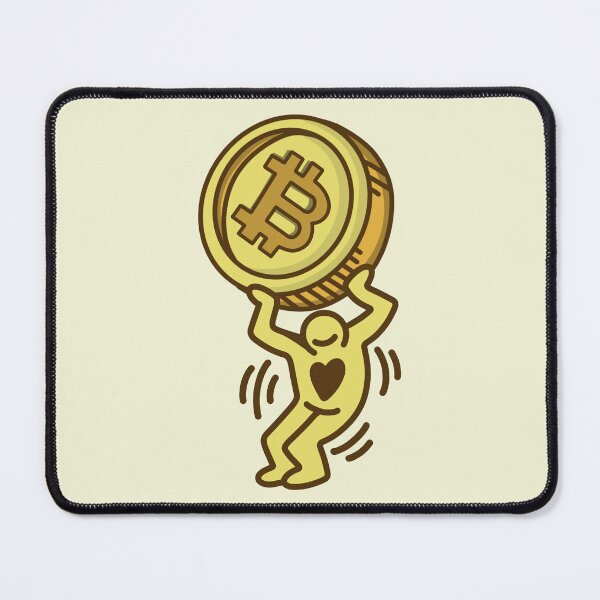 Item preview, Artistic Bitcoin Expression : HeartCoin Bitcoin Investment Vibes designed and sold by ImaginarStore.
