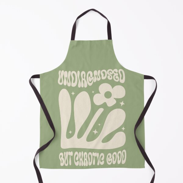 Item preview, Undiagnosed but Chaotic Good – Retro ADHD Humor Design designed and sold by Honominu.
