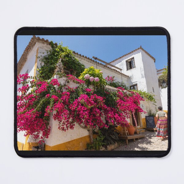 Item preview, Óbidos Village Portugal Store With Happy Bougainvillea designed and sold by PsychoAlien.com.