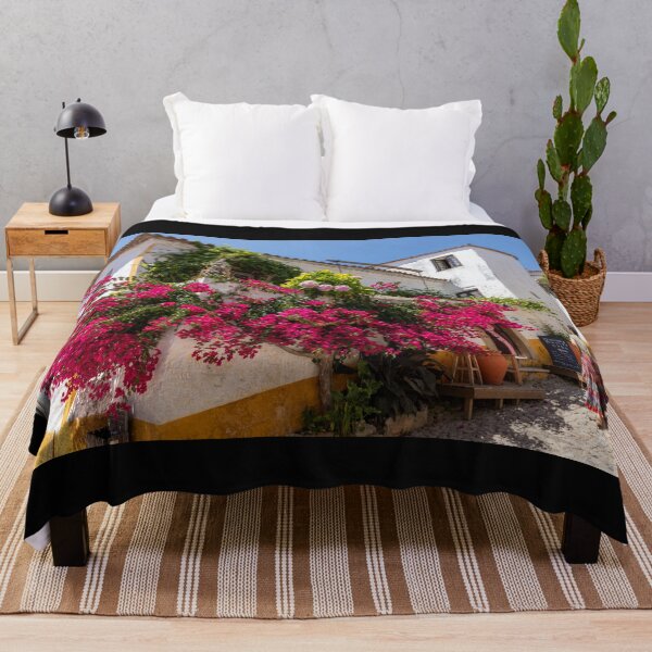 Item preview, Óbidos Village Portugal Store With Happy Bougainvillea designed and sold by PsychoAlien.com.