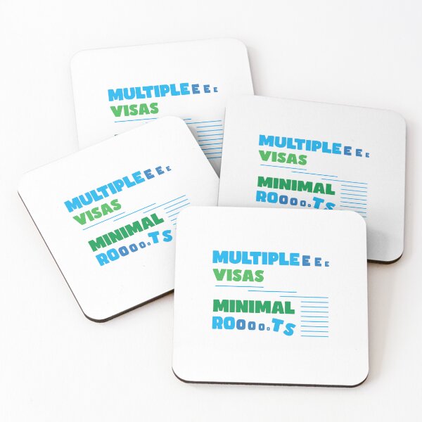 Item preview, Multiple visas, minimal roots - nomad quote designed and sold by Sarcastic designs.