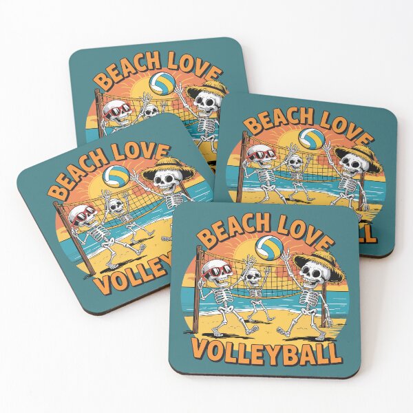 Item preview, Beach Love Volleyball Skeleton Design Funny Spooky Summer Sports Graphic for Players Beach Lovers Halloween Volleyball Gift Shirt Ace designed and sold by XanaduHills.