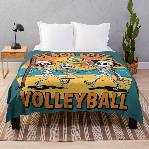 Item preview, Beach Love Volleyball Skeleton Design Funny Spooky Summer Sports Graphic for Players Beach Lovers Halloween Volleyball Gift Shirt Ace designed and sold by XanaduHills.
