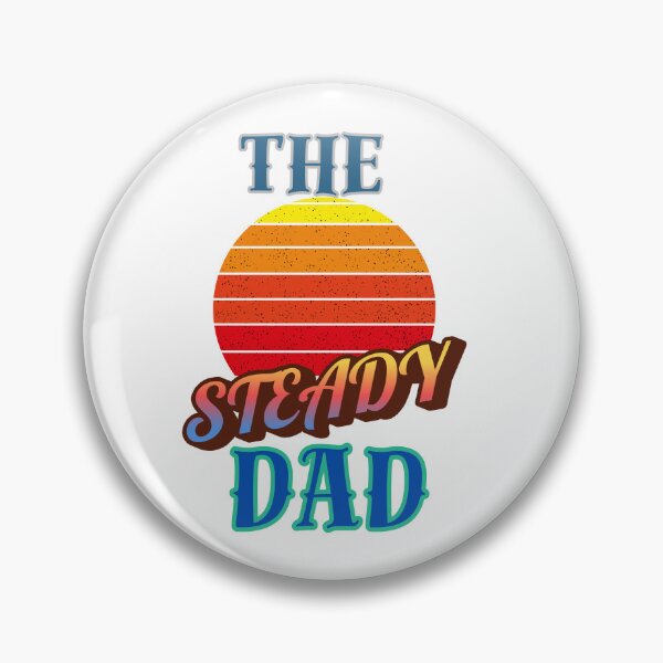 Item preview, The Steady Dad – Retro Sunset Fatherhood Design designed and sold by JenniferCreaArte .
