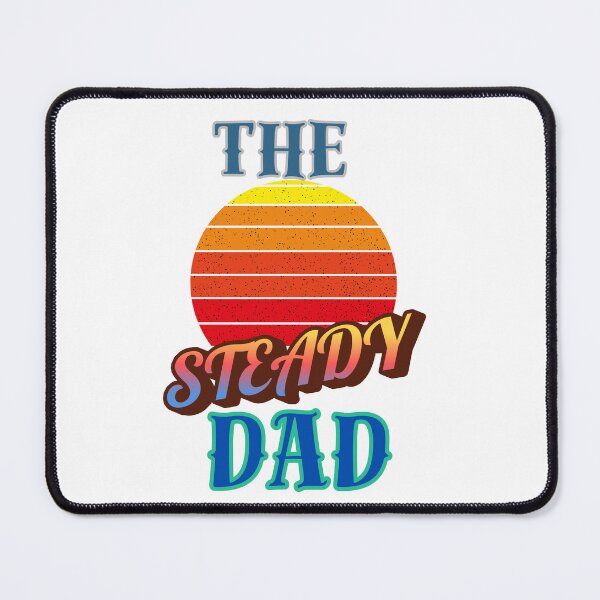 Item preview, The Steady Dad – Retro Sunset Fatherhood Design designed and sold by JenniferCreaArte .