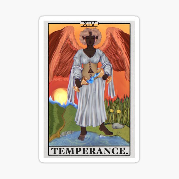 Item preview, The Temperance tarot Card design designed and sold by Matt Battle.