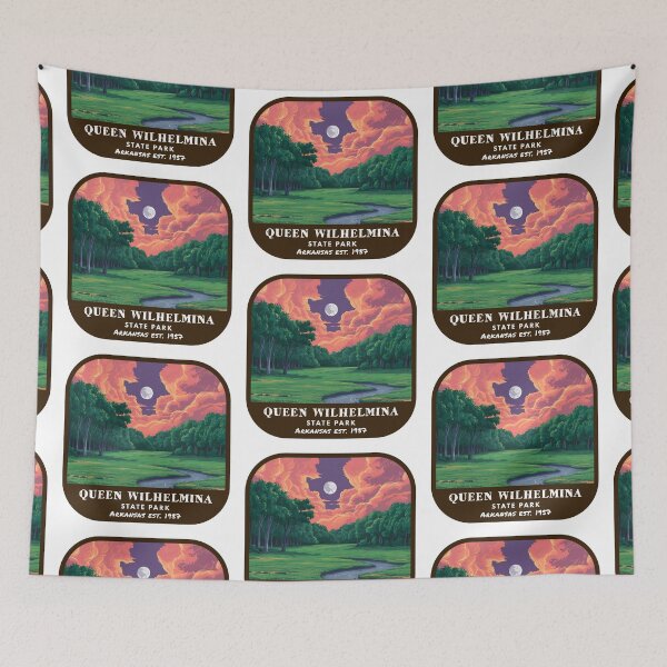 Item preview, Vintage Queen Wilhelmina State Park (Arkansas State Park) designed and sold by RabbitK.