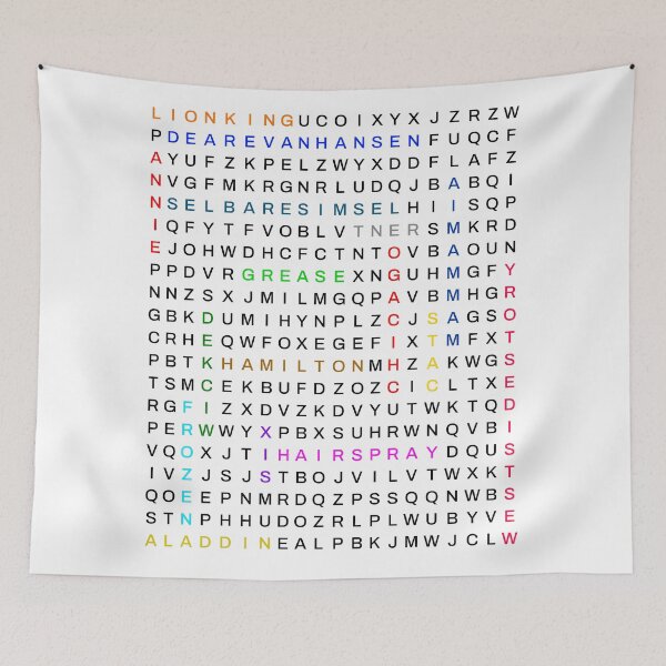 Item preview, Musical theatre - Word search designed and sold by Wainy-Shop.
