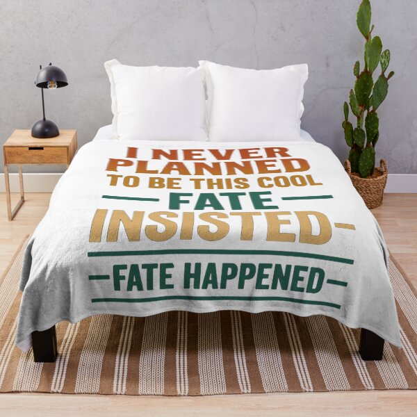 Item preview, Fate Made Me Cool – Confident Retro Quote Design designed and sold by JenniferCreaArte .