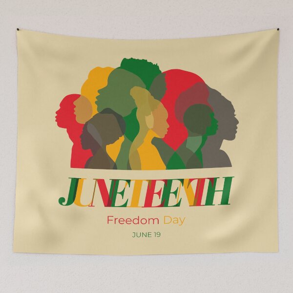 Artikelvorschau, „Die Freiheit umarmen: Juneteenth 1865–2025 – Wir feiern die Geschichte und Unabhängigkeit der Afroamerikaner am 19. Juni“ entworfen und verkauft von artworkathome.
