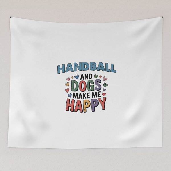 Item preview, Handball And Dogs Make Me Happy - Funny Handball Dogs Lover designed and sold by Oussinc.