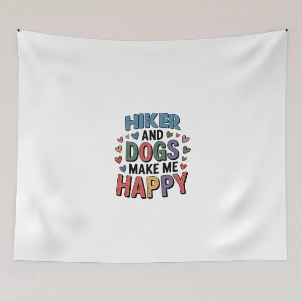 Item preview, Hiker And Dogs Make Me Happy - Funny Hiker Dogs Lover designed and sold by Oussinc.
