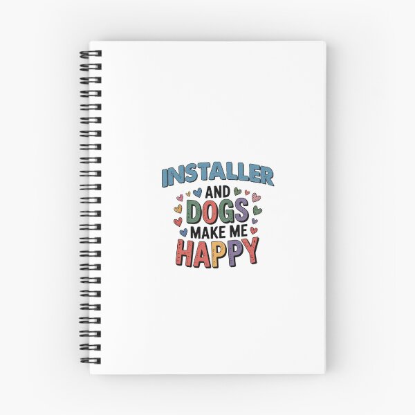 Item preview, Installer And Dogs Make Me Happy - Funny Installer Dogs Lover designed and sold by Oussinc.