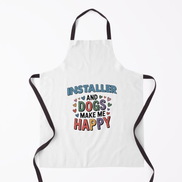 Item preview, Installer And Dogs Make Me Happy - Funny Installer Dogs Lover designed and sold by Oussinc.