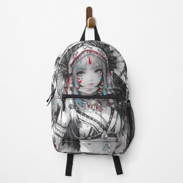 Item preview, Wind Spirit Anime Girl Radiates Celestial Feathered Tribal Majesty designed and sold by juniorcastros.