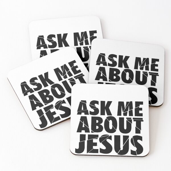 Item preview, Ask Me About Jesus designed and sold by Holy Hands Studio.