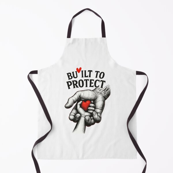 Item preview, Built to Protect – Emotional Hand & Heart Illustration designed and sold by JenniferCreaArte .