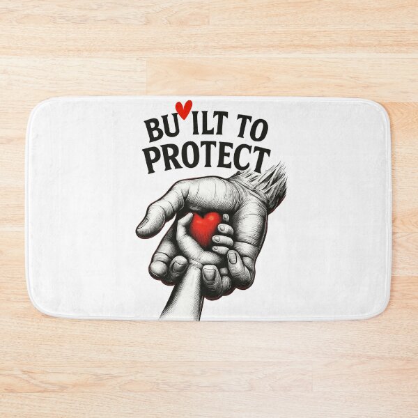 Item preview, Built to Protect – Emotional Hand & Heart Illustration designed and sold by JenniferCreaArte .