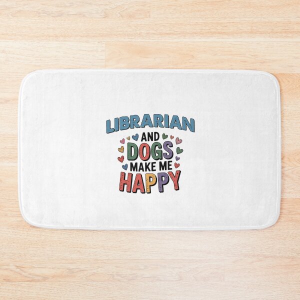 Item preview, Librarian And Dogs Make Me Happy - Funny Librarian Dogs Lover designed and sold by Oussinc.