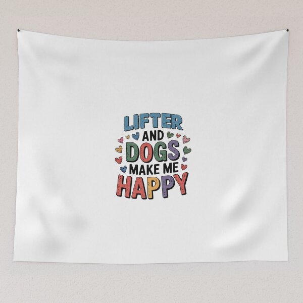 Item preview, Lifter And Dogs Make Me Happy - Funny Lifter Dogs Lover designed and sold by Oussinc.