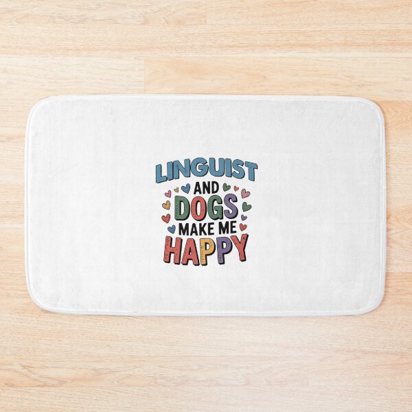 Item preview, Linguist And Dogs Make Me Happy - Funny Linguist Dogs Lover designed and sold by Oussinc.