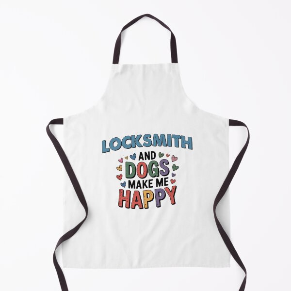Item preview, Locksmith And Dogs Make Me Happy - Funny Locksmith Dogs Lover designed and sold by Oussinc.