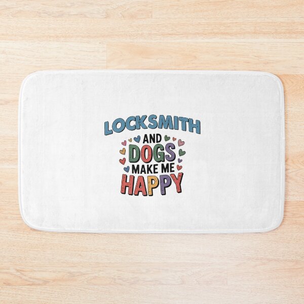 Item preview, Locksmith And Dogs Make Me Happy - Funny Locksmith Dogs Lover designed and sold by Oussinc.
