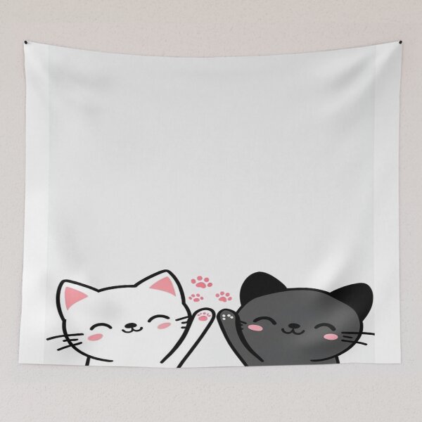 Item preview, black and white cat designed and sold by saly55887.