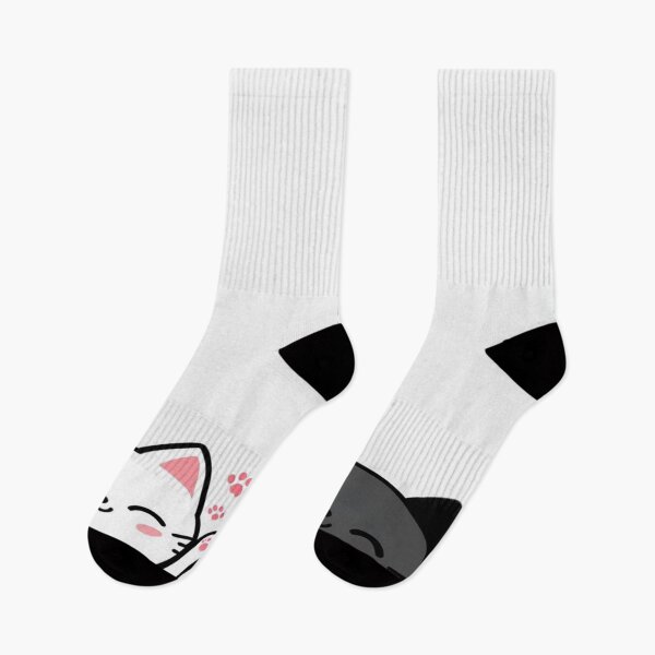 Item preview, black and white cat designed and sold by saly55887.