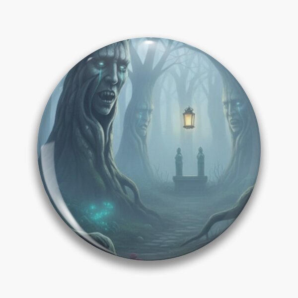 Item preview, Dark Fantasy Haunted Forest Wallpaper – Gothic Horror Vertical Art in 8K designed and sold by SoulMint.