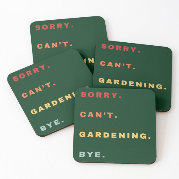 Item preview, Sorry Can't Gardening Bye Funny - Funny Retro Gardening Saying designed and sold by Wiss2Arts.