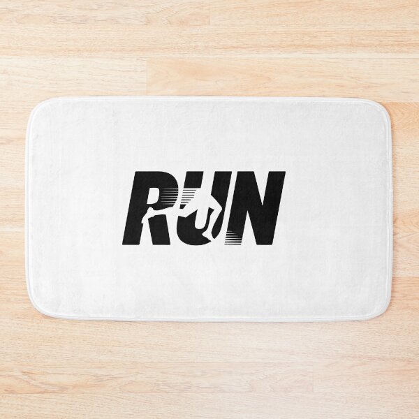 Item preview, RUN. Minimalist Running Typography Silhouette Design designed and sold by Hooodify.