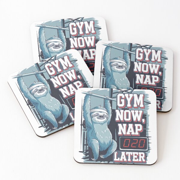 Item preview, Gym Now Nap Later – Lazy Beast Mode Sloth designed and sold by Taans-Creation.