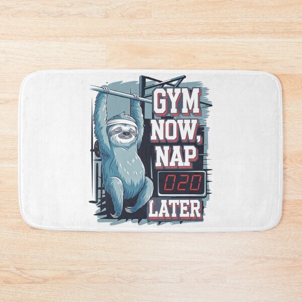Item preview, Gym Now Nap Later – Lazy Beast Mode Sloth designed and sold by Taans-Creation.