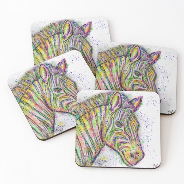 Item preview, Rainbow Striped Zebra designed and sold by TrinityJeanDESIGNS.