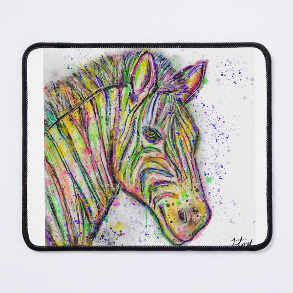 Item preview, Rainbow Striped Zebra designed and sold by TrinityJeanDESIGNS.