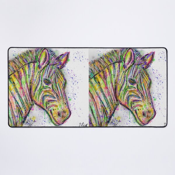 Item preview, Rainbow Striped Zebra designed and sold by TrinityJeanDESIGNS.