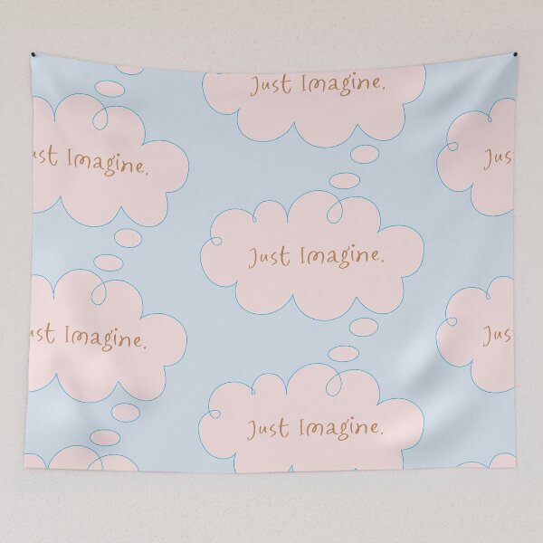 Item preview, 'Just Imagine' Creative Pastel Colors Dreamy Design designed and sold by StarryStarrySky.