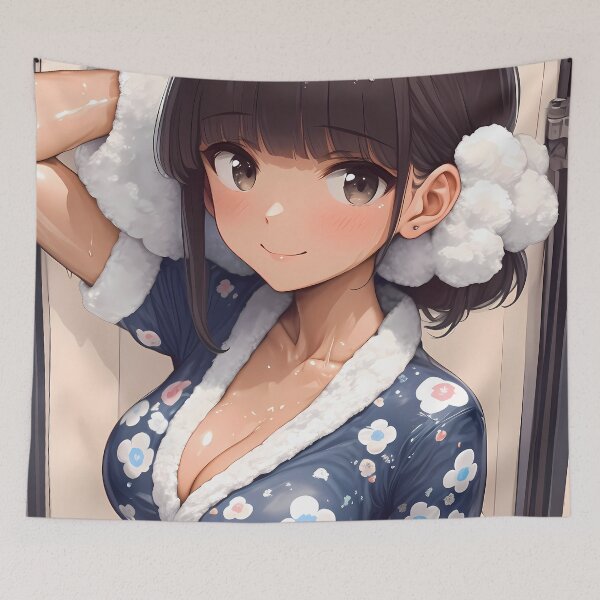 Item preview, Shiho Nishizumi Girls und Panzer Anime Pajama Flowers Winter Cozy Glow designed and sold by earlobejerk.